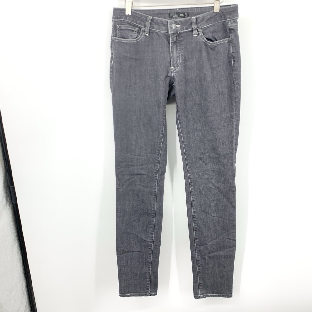 Prana Women Size 8 29 Jeans Slim Skinny Kayla Gray Wash Organic Cotton‎ Stretch
